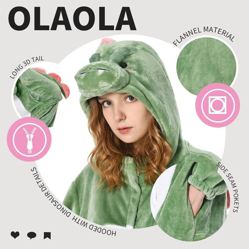7212 Adult Animal Onesie, Adult Unisex Dinosaur Onesies, Plush Cosplay - Picture 6 of 7